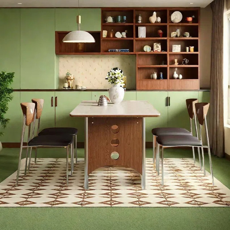 Rectangular family dining table, 29.53"H x 62.99"L x 31.5"W