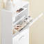 4 Pair Flip Down Shoe Storage