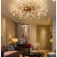 Luminaire de plafond moderne en cristal, lustres semi-encastrés, plafonnier feuille de cristal, lustres pour salle à manger, salon, chambre à coucher (15 lumières)-1244852112-1244852113