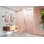 Illume 53 in. x 78 in. Fully Frameless Wall Hinge Shower Door
