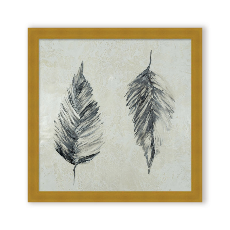 Nature Inspired "Silver Foliage" Canvas Wall Art By , 12" H x 12" W x 1.125" D, Framed Print, Beige