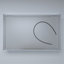 Rectangular Silver Aluminum Recessed/Surface Mount Medicine Cabinet With Mirror LED And Clock