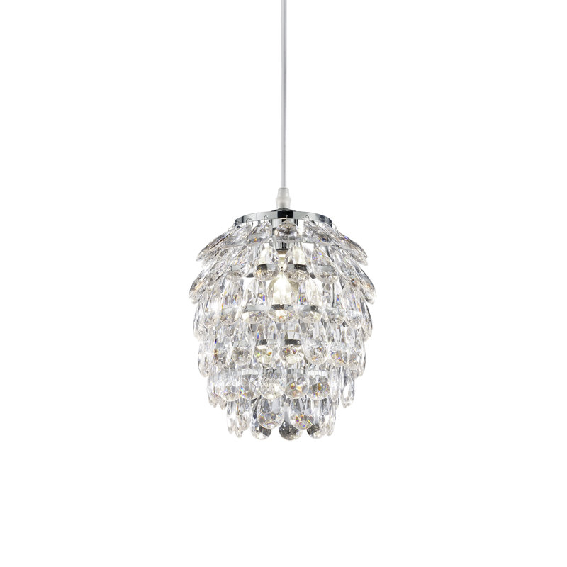 Swain 1 - Light Chrome Crystal Pendant