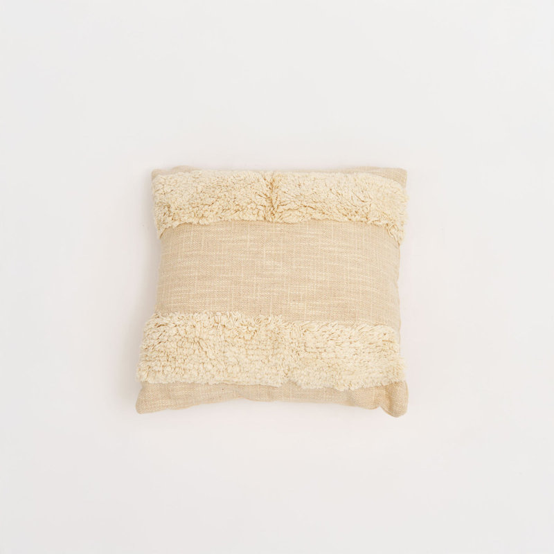 Square Cushion, Ivory Geometric