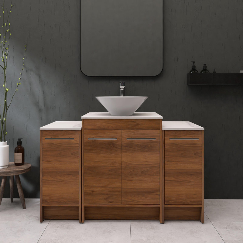 Ensemble de meuble-lavabo simple 47,24 avec comptoir Martay