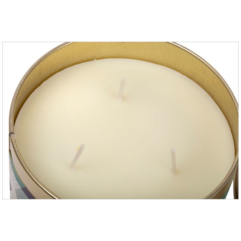 Bougie parfumée à 3 mèches 14 oz Kiera Grace, Étain romarin / sapin