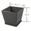 Pots à plantes d'intérieur et d'extérieur avec plateau Kozyard 4Packs Taper-702526692-702526693
