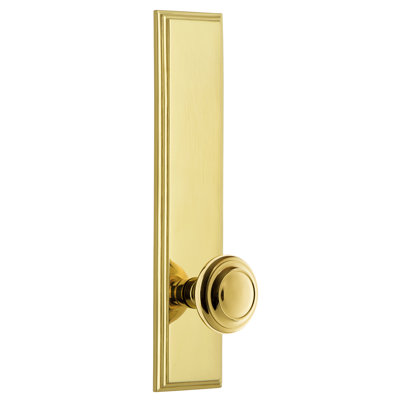 Grandeur Carré Tall Plate Single Dummy with Circulaire Door Knob