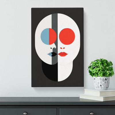 Gemini Zodiac Minimalism - Wrapped Canvas