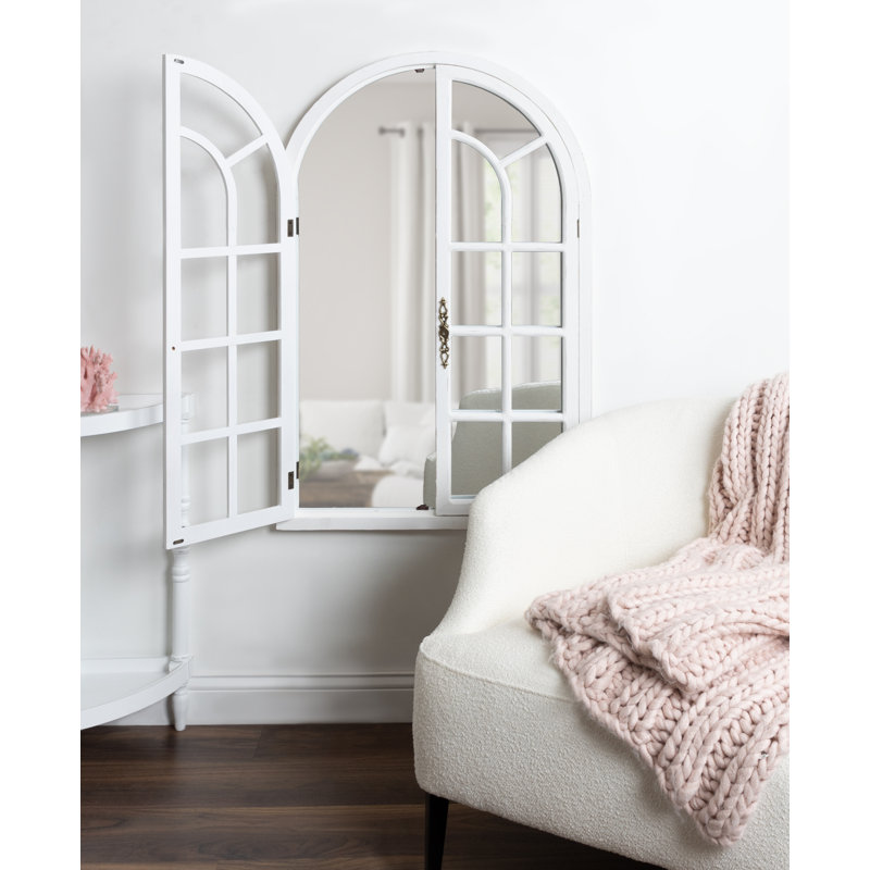 Miroir d'appoint Mcclanahan Farmhouse, blanc