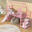 Lit mezzanine avec glissade et escalier House-914573904-914573901