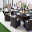 Ensemble repas avec coussins 8 personnes Aeryna