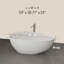 Baignoire de trempage autoportante 59 po. X 30 po. Blanc