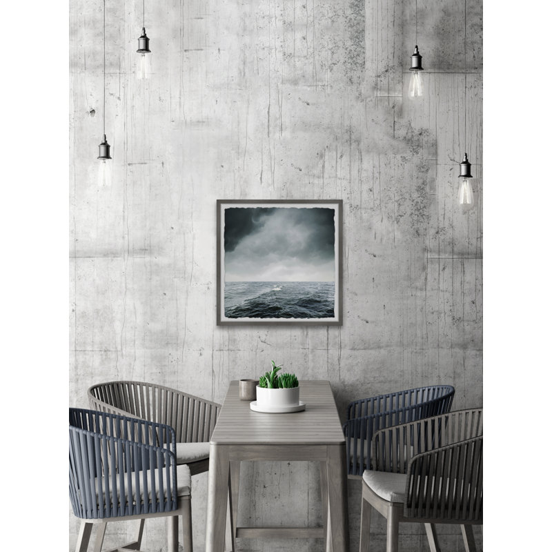 «Rough Seas» par Marmont Hill - reproduction de cadre photo, H 18 po x l 18 po x 1,5 po