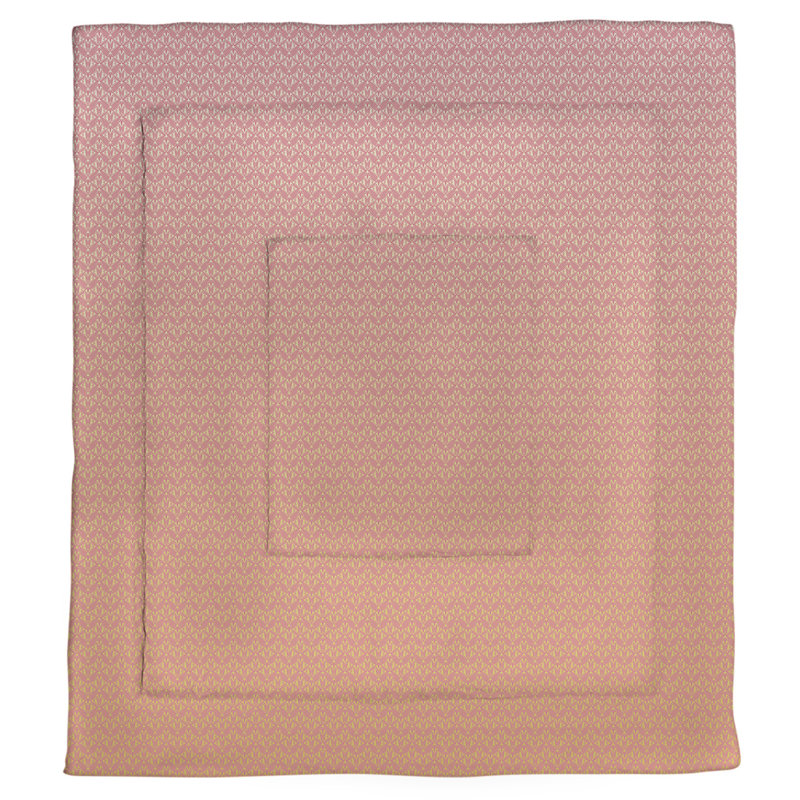 Édredon simple réversible Art déco Katelyn Elizabeth, Édredon grand, Rose / Jaune
