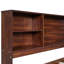 Lit capitaine double avec tablettes de rangement intégrées, 4 tiroirs et 2 armoires