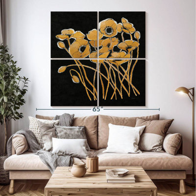 Coquelicots Harnek Gold Black Line I V2