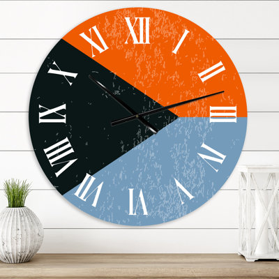 Minimal Compostions géométriques de formes élémentaires VI - Horloge murale moderne
