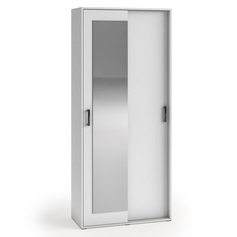 Deracy 2 Door Sliding Wardrobe, Grey