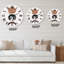 Retro Shapes Abstract Suns And Moons - Modern Wall Clock-60327046