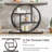 41.3 Inch Industrial Console Table with Unique Circle Metal Frame and 4-Tier Storage Shelves, Ideal for Narrow Entryways and Living Rooms-1837834520