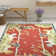 Kinchen Hand-Hooked Wool Red Area Rug
