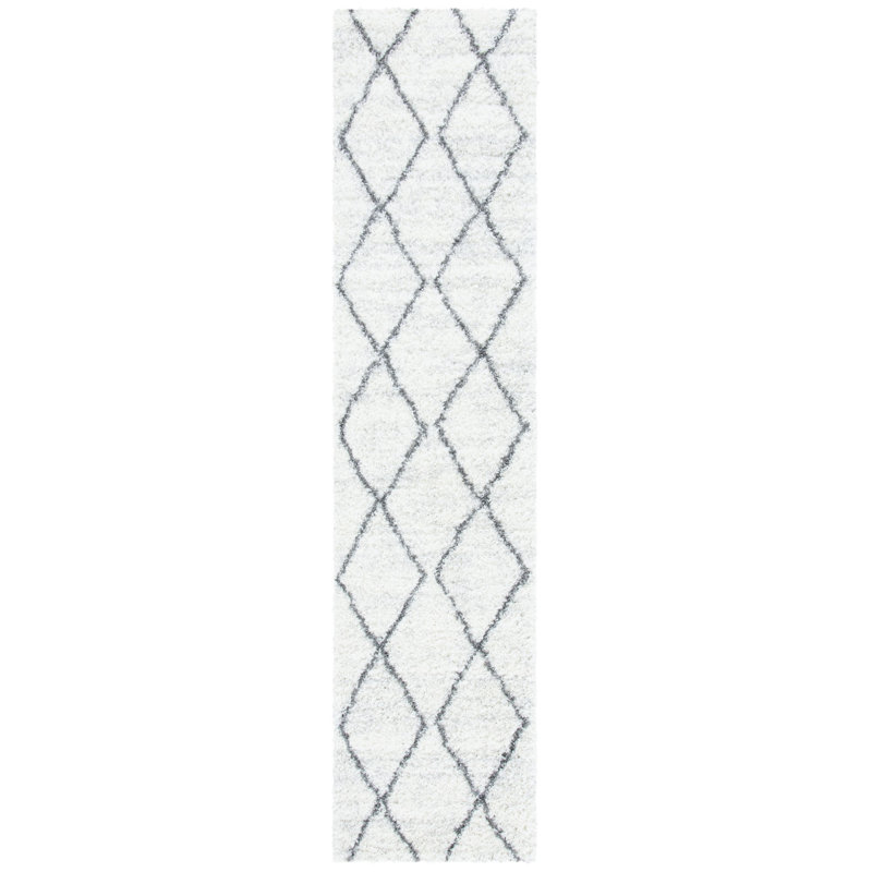 Prasad Shag 500 Performance Geometric Rug, Runner 2'2" x 9'