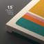 «Abstract Vibrant Color Blocks Mid-Century Multicolor Color Block Shape Abstract Geometric», ensemble de 3 impressions sur toile flottante-124478666-75849582