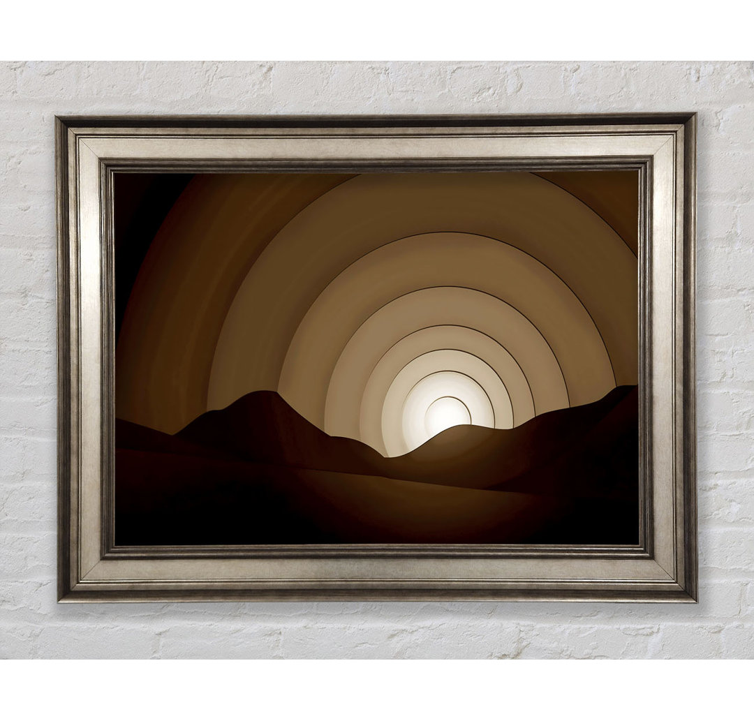 Gerahmtes Wandbild Chocolate Rainbow Horizon