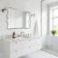 Miroir de salle de bain Contemporary Cadre en acier inoxydable-279147726-274352944