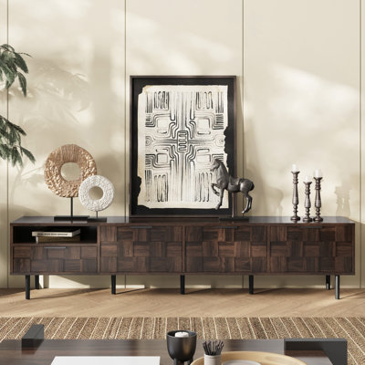 78" Mid Century Modern TV Stand For 65+" Tvs, TV Console With Storage Cabinets For Living Room, Entertainment Center Storage by 17 Stories