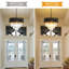 Lustre moderne en cristal noir et or 15,7 po, base E12, sans ampoule