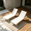 Ensemble de chaise longue d'extérieur