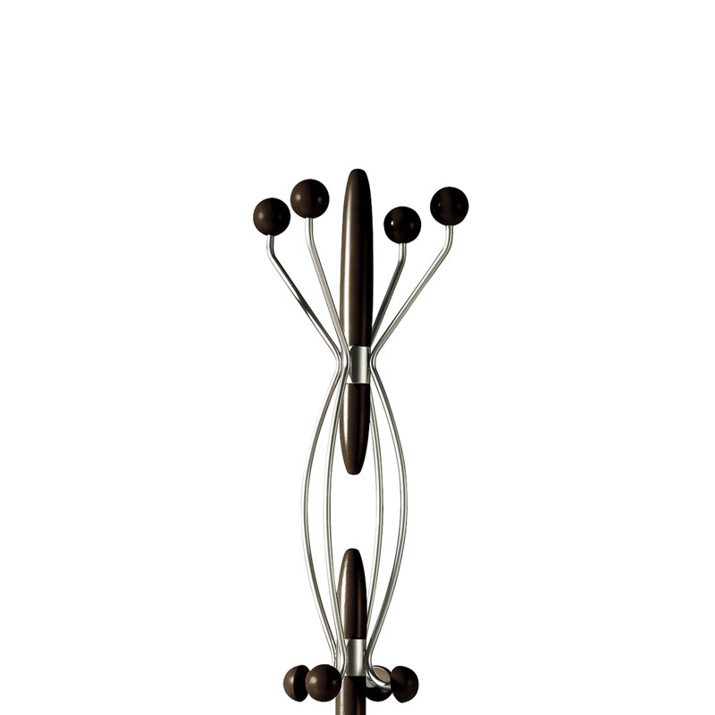 Jana Freestanding 8 - Hook Coat Rack, Wenge