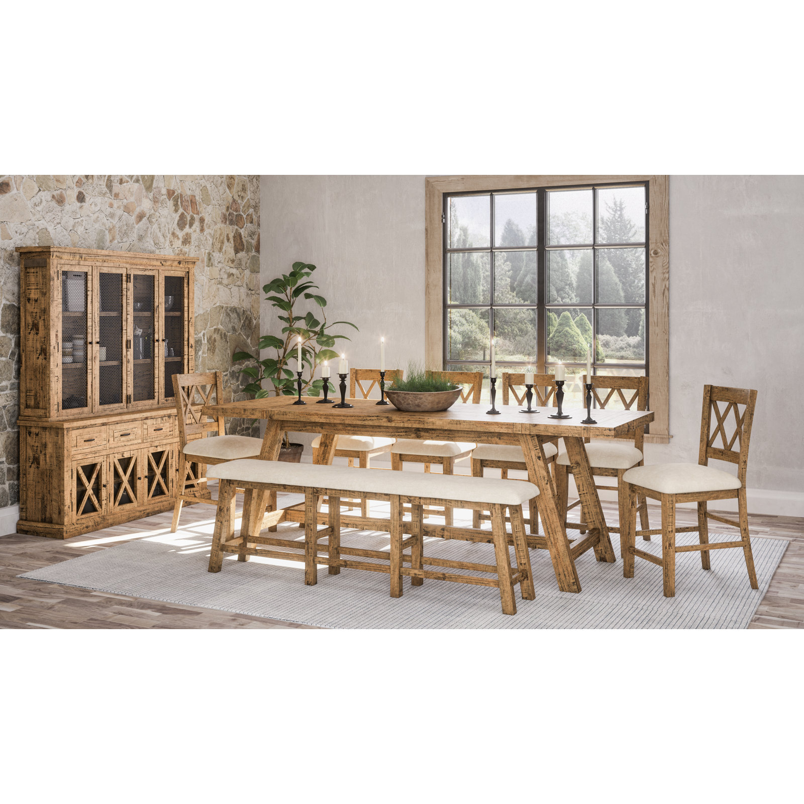 Maxine 8 - Piece Extendable Dining Set