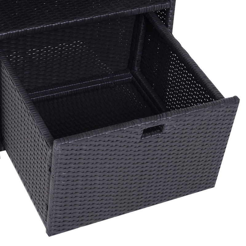 Porte-serviettes Spa - plastique imperméable, 2 tablettes, pour l'intérieur et l'extérieur, spa 1 tiroir brun foncé, accessoires,