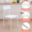 Ensemble de table de salle à manger blanc rond pour 2 personnes, petite table de cuisine moderne avec 2 chaises, ensemble de coin-repas compact pour appartement, petit espace (blanc)-2108090114-2108090113