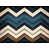 Brun / chevron bleu marine