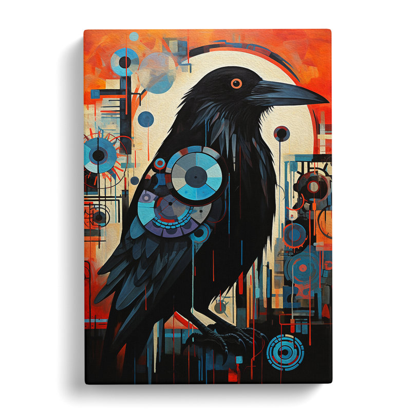 Crow Constructivism - No Frame Print, 60cm H x 40cm W x 3cm D