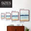 Watercolor Ocean Horizon II, reproduction encadrée - bois massif-887353058-887353069