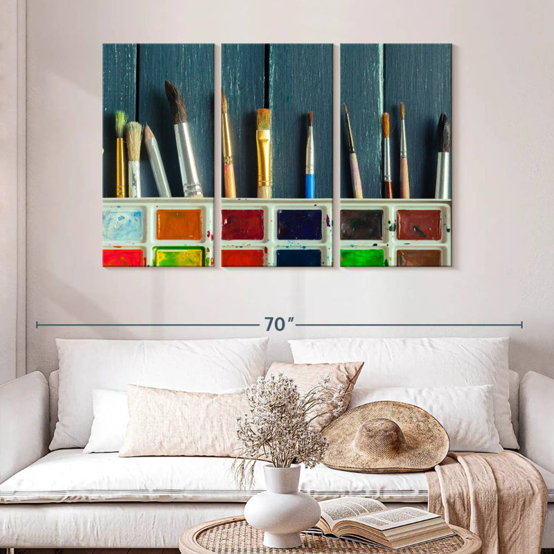 Senne Watercolor Materials, 32" H x 50" W