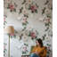 Papier peint floral rétro