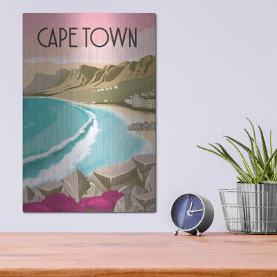Luxe Metal Art 'Cape Town South Africa'  by Omar Escalante Metal Wall Art