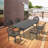 Asraf Patio Dining Set with , Brown Cushions Included