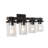 Borth Iron/Seeded Glass Rustic Farmhouse LED Vanity Light-19216084-23242564