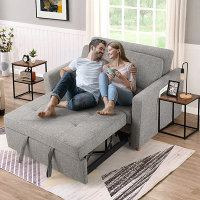Meit 49"W Convertible Sleeper Sofa 3-In-1