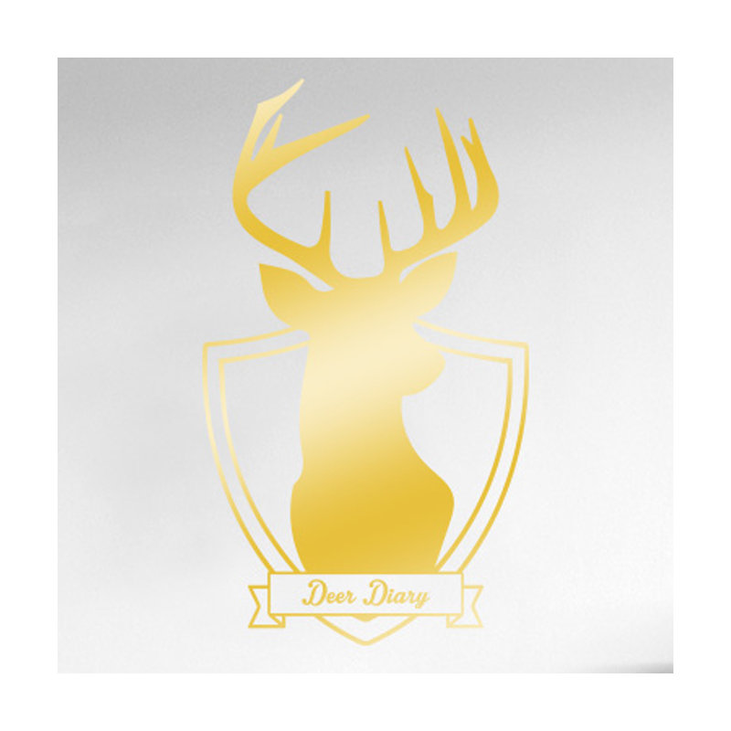Animals Wall Decal, Shiny Gold, Large