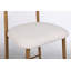 Ensemble de 2 tabourets de bar à hauteur de comptoir - Tabourets de bar modernes rembourrés beiges avec pieds en métal pour la cuisine et la salle à manger