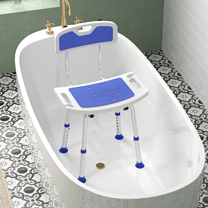 Shower Stool, Blue
