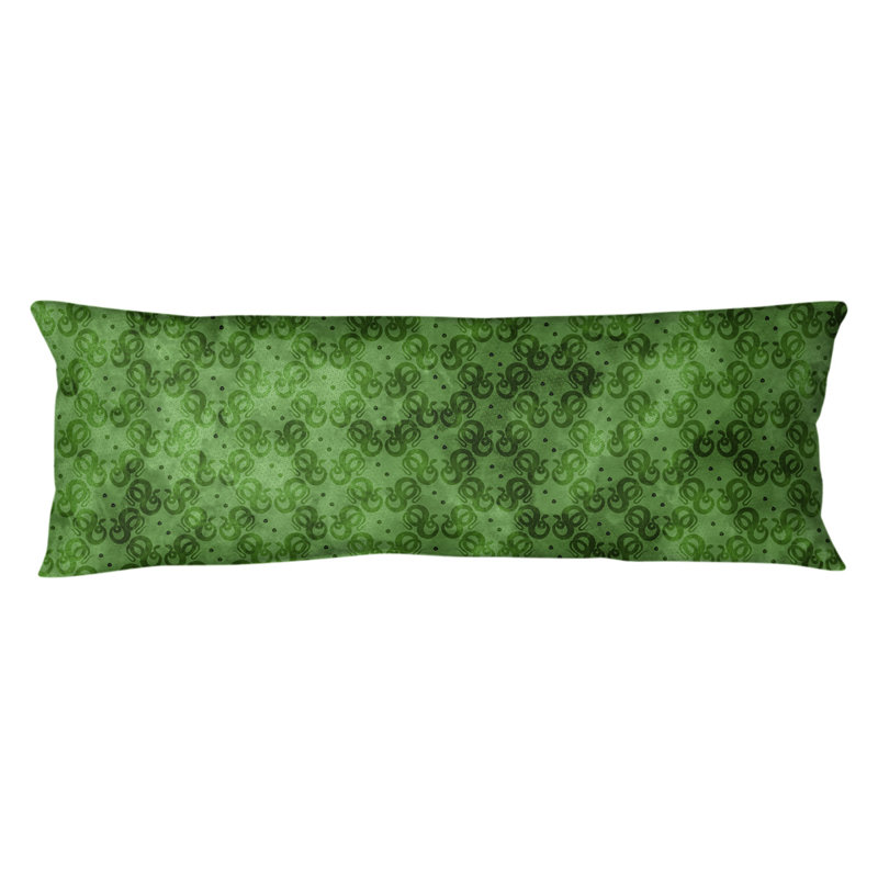 Coussin lombaire serpents, Bourre en polyester, Vert